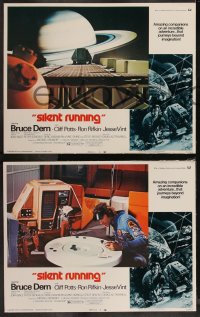 9c0150 SILENT RUNNING 8 LCs 1972 Douglas Trumbull, cool art of Bruce Dern & his robot by Akimoto!