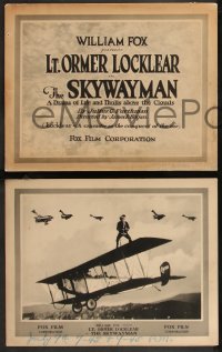 9c0226 SKYWAYMAN 6 LCs 1920 Lt. Ormer Locklear, early World War I PTSD silent film, ultra rare!