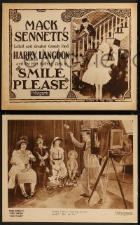 9c0151 SMILE PLEASE 8 LCs 1924 great images of photographer Harry Langdon, ultra rare complete set!