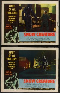 9c0227 SNOW CREATURE 6 LCs 1954 abominable Yeti terrorizes city, abducts women & annihilates men!
