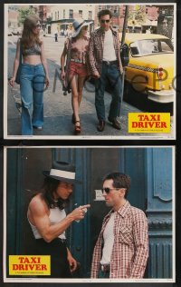 9c0310 TAXI DRIVER 3 LCs 1976 Robert De Niro, Harvey Keitel & teen hooker Jodie Foster, Scorsese!