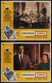 9c0167 TOPAZ 8 int'l LCs 1969 Alfred Hitchcock, Forsythe, most explosive spy scandal of this century