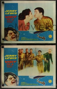 9c0170 VISIT TO A SMALL PLANET 8 LCs 1960 wacky alien Jerry Lewis, Joan Blackman, sci-fi comedy!