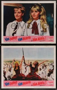 9c0171 VIVA MARIA 8 LCs 1965 Louis Malle, sexiest French babes Brigitte Bardot & Jeanne Moreau!