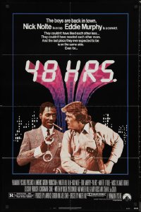 9d0441 48 HRS. 1sh 1982 Nick Nolte is a cop who hates Eddie Murphy who is a convict!