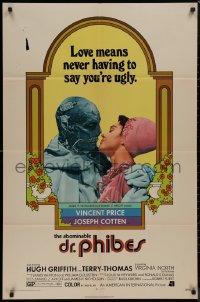 9d0446 ABOMINABLE DR. PHIBES 1sh 1971 Price, love means never having to say you're ugly