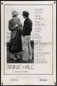9d0467 ANNIE HALL 1sh 1977 full-length Woody Allen & Diane Keaton in a nervous romance!