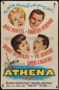 9d0474 ATHENA 1sh 1954 nature girl Jane Powell, Edmund Purdom, Debbie Reynolds, Vic Damone!