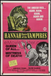 9d0219 CRYPT OF THE LIVING DEAD Aust 1sh 1973 Smith horror art, Hannah Queen of the Vampires!