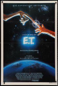 9d0221 E.T. THE EXTRA TERRESTRIAL Aust 1sh 1982 Steven Spielberg classic, John Alvin art!