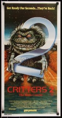 9d0276 CRITTERS 2 Aust daybill 1989 Soyka art, The Main Course, get ready for seconds!
