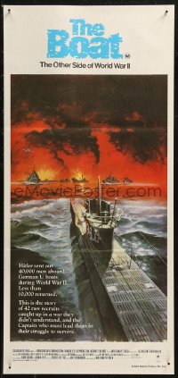 9d0281 DAS BOOT Aust daybill 1982 The Boat, Wolfgang Petersen German World War II submarine classic!