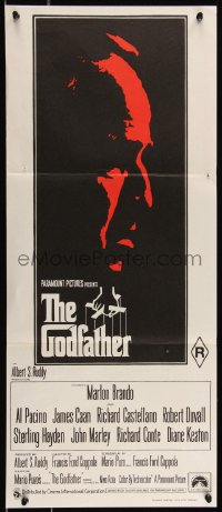 9d0308 GODFATHER Aust daybill 1972 Marlon Brando & Al Pacino in Francis Ford Coppola classic!
