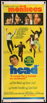 9d0312 HEAD Aust daybill 1968 The Monkees, Peter Tork, Davy Jones, Micky Dolenz, Michael Nesmith