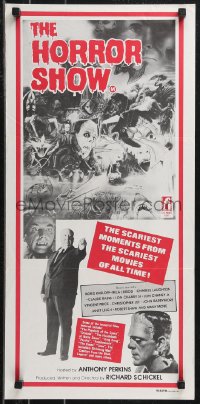 9d0315 HORROR SHOW Aust daybill 1979 Boris Karloff, Lon Chaney Jr., King Kong, Creature & more!