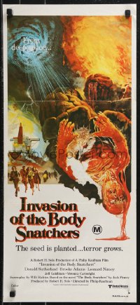 9d0327 INVASION OF THE BODY SNATCHERS Aust daybill 1978 Kaufman classic remake of sci-fi thriller!