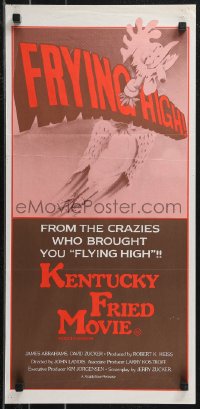 9d0330 KENTUCKY FRIED MOVIE Aust daybill R1981 John Landis, Flying High Airplane reference!