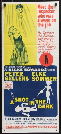 9d0382 SHOT IN THE DARK Aust daybill 1964 Blake Edwards, Peter Sellers, Sommer, Pink Panther!