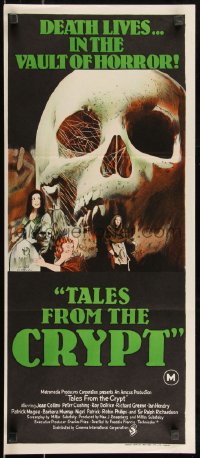 9d0395 TALES FROM THE CRYPT Aust daybill 1972 cool monster images from E.C. comics, Joan Collins!