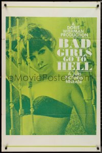 9d0479 BAD GIRLS GO TO HELL 1sh 1965 Doris Wishman's best known sexploitation movie, very rare!