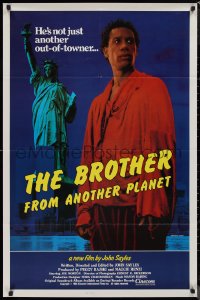 9d0526 BROTHER FROM ANOTHER PLANET 1sh 1984 John Sayles, alien Joe Morton & Statue of Liberty!