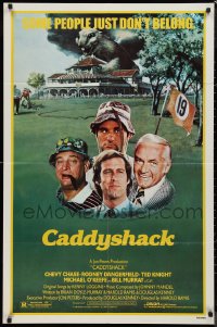 9d0529 CADDYSHACK 1sh 1980 Chevy Chase, Bill Murray, Rodney Dangerfield, golf comedy classic!