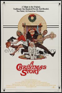 9d0542 CHRISTMAS STORY NSS style 1sh 1983 best classic Christmas movie, art by Robert Tanenbaum!
