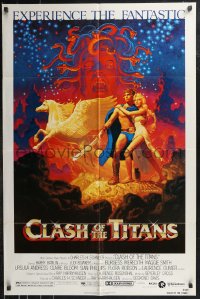 9d0545 CLASH OF THE TITANS 1sh 1981 Ray Harryhausen, fantasy art by Greg & Tim Hildebrandt!
