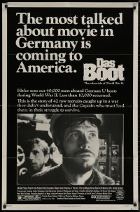 9d0578 DAS BOOT advance 1sh 1982 The Boat, Wolfgang Petersen German WWII submarine classic!