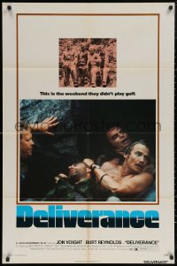9d0585 DELIVERANCE 1sh 1972 Jon Voight, Burt Reynolds, Ned Beatty, John Boorman classic!