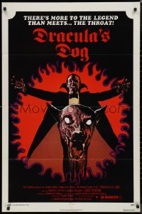 9d0615 DRACULA'S DOG 1sh 1978 Albert Band, wild artwork of the Count and his vampire canine!