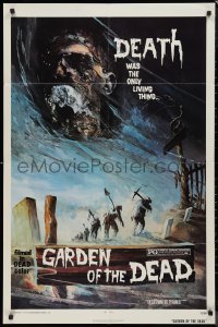 9d0671 GARDEN OF THE DEAD 1sh 1972 Duncan McLeod, Lee Frost, creepy zombie artwork!