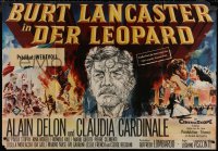 9d0146 LEOPARD German 33x47 1963 Luchino Visconti's Il Gattopardo, Meerwald art of Burt Lancaster!