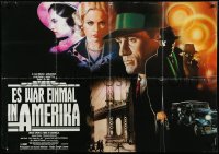 9d0147 ONCE UPON A TIME IN AMERICA German 33x47 1984 Sergio Leone, De Niro, different Casaro art!
