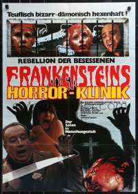 9d0174 HORROR HOSPITAL German 1974 Michael Gough, English sci-fi horror, great images!