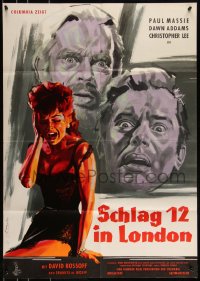 9d0203 TWO FACES OF DR. JEKYLL German 1961 Hammer horror, cool totally different art by Braun!