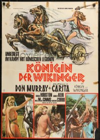 9d0208 VIKING QUEEN German 1967 Don Murray, different images of sexy Carita in the title role!