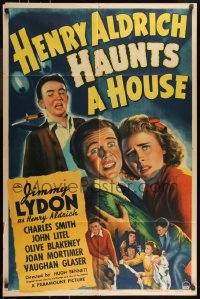 9d0697 HENRY ALDRICH HAUNTS A HOUSE 1sh 1943 Jimmy Lydon, Charles Smith, cool artwork!