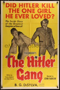 9d0709 HITLER GANG style B 1sh 1944 one of the greatest World War II propaganda movie posters!