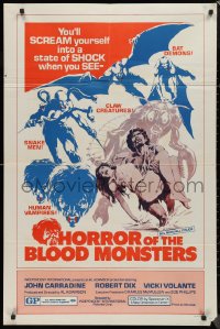 9d0715 HORROR OF THE BLOOD MONSTERS 1sh 1970 Al Adamson directed horror sci-fi!