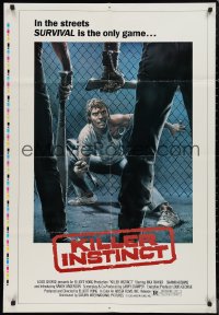 9d0716 HOT & DEADLY 2-sided printer's test 1sh 1983 survival is only game, has Frightmare on back!