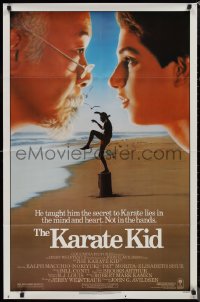 9d0746 KARATE KID 1sh 1984 Pat Morita, Ralph Macchio, teen martial arts classic!
