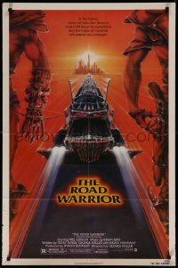 9d0766 MAD MAX 2: THE ROAD WARRIOR 1sh 1982 Mel Gibson in the title role, great art by Commander!