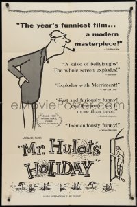 9d0793 MR. HULOT'S HOLIDAY 1sh 1954 great art of Jacques Tati, Les vacances de M. Hulot!