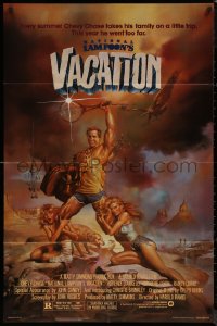 9d0803 NATIONAL LAMPOON'S VACATION NSS style 1sh 1983 Chevy Chase and cast by Boris Vallejo!