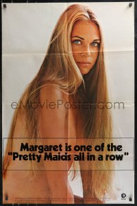 9d0840 PRETTY MAIDS ALL IN A ROW teaser 1sh 1971 sexy Margaret is one of them, ultra rare!