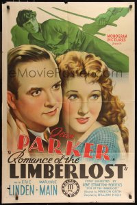 9d0867 ROMANCE OF THE LIMBERLOST 1sh 1938 close-up artwork of Jean Parker, Eric Linden!