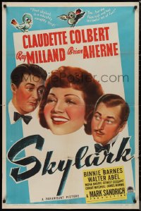 9d0892 SKYLARK 1sh 1941 Claudette Colbert, Ray Milland, Aherne, written by Samson Raphaelson!