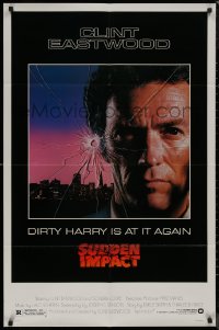 9d0910 SUDDEN IMPACT 1sh 1983 Clint Eastwood is at it again as Dirty Harry, great image!