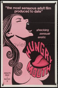 9d0920 TEENIE TULIP 1sh R1975 the most sensuous adult film produced, Hungry Mouth!